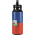 Haitian Flag Distressed Hydro Flask 32oz Wide Mouth Skin